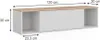 Wandregal Vicco Betti Weiß/Sonoma 120 x 30 cm, Model 51712 Produktbild-Vorschau 3