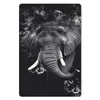 MuchoWow® Mauspad Mousepad Elefant mit Rauch vor schwarzem Produktbild-Vorschau 1