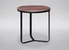 Couchtisch rund, Boston1,Metall schwarz , Zinneiche MDF Produktbild-Vorschau 1