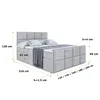 ALTDECOR Boxspringbett mit Fußteil, 2 Matratzen und Topper Produktbild-Vorschau 6