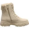 A studio shot of a single beige boot. Produktbild-Vorschau