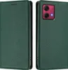Litchi Leder Handyhülle für Motorola Moto G84 Wallet Produktbild-Vorschau 2