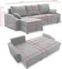 Ecksofa HEWLET PLUS mit Schlaffunktion L-form - Eckcouch Produktbild-Vorschau 7