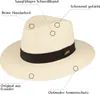 Eleganter original Panama Hut UV-Schutz 50+ von Hut-Breiter Infografik Produktbild-Vorschau