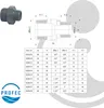 Profec Doppelnippel reduziert, PVC-U 1 Zoll AG x 1/2 Zoll Produktbild-Vorschau 3