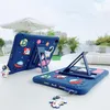 Silikonový kryt  pro Samsung Tab A9+ s nárazy - modro-modrý Náhled obrázku produktu 2