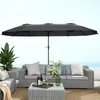 Outsunny Parasol de jardin extšŠrieur, parasol double Voir les images du produit 8