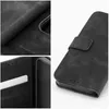 Collage of close-up shots of a black flip-style phone case. Produktbild-Vorschau