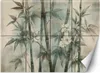 Vlies fototapete Bambussprossen mit Blumen auf Produktbild-Vorschau 1