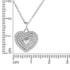 V Anhänger mit Kette 925/- Sterling Silber 42+3cm weiß Produktbild-Vorschau 2