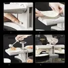 A collage of four images showing the steps to use a dumpling maker. Podgląd zdjęcia produktu
