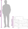 vidaXL Sofa ogrodowa 2 szt. Lite drewno sosnowe Podgląd zdjęcia produktu 6