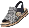 Sandales pour femmes Rieker 62971-00 schwarz kombi 41 Voir les images du produit 12