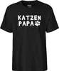 Huuraa Herren T-Shirt Katzenpapa Tapse XL Black Bio Produktbild-Vorschau 2