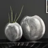 Elegantes Vasen 2er Set ORIENTAL 44cm silber im Grid Produktbild-Vorschau 1