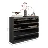 KOMODA 120 cm ANTRACYT / CZARNY POŁYSK 8 SZUFLAD Podgląd zdjęcia produktu 6