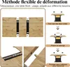 MODFU Table de Cuisine Extensible - Plateau MDF Effet Bois Voir les images du produit 7