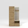 A modern hallway furniture set with a tall cabinet and a bench with coat hooks. Náhled obrázku produktu