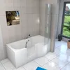 Seniorendusche und Badewanne mit Tür S12D-EH-L Dusche Produktbild-Vorschau 2