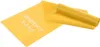 A yellow Pilates training band is shown on a white background. Produktbild-Vorschau