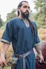Wikinger Kurzarmtunika mit Bordüre "Richard" Blau XXXL Produktbild-Vorschau 3