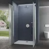 doporro Double Portes de Douche à L'italienne Opaque Voir les images du produit 3