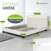 Juskys Polsterbett Paris 140 x 200 cm Kunstleder mit LED, Produktbild-Vorschau 3