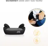 A car seat booster with accompanying marketing graphics. Náhľad obrázku produktu