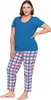 Zweiteiliges Pyjama-Set für Damen mit Spitzenbluse und Produktbild-Vorschau 9