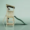 OutdoorToys Spielturm Lyon aus Holz in Dunkelgrün mit Produktbild-Vorschau 3