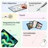 A collage of images showcasing the features of a stylus pen for iPads. Produktbild-Vorschau