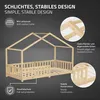 ML-Design detská posteľ domček posteľ 90x200 cm prírodná, Náhľad obrázku produktu 3