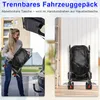 Poussette pour chiens avec fenêtre en maille, pliable avec Voir les images du produit 10