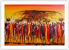 Poster - Poster ohne Rahmen - Afrika Stamm - 70x50 cm - Produktbild-Vorschau 1