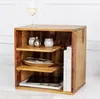 riess-ambiente Massivholz Beistelltisch CUBUS 45cm braun Produktbild-Vorschau 1