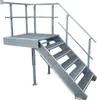 5 Stufen + Podest Stahltreppe mit Geländer rechts / Produktbild-Vorschau 1