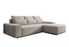 AX LIVING Ecksofa mit Schlaffunktion Alvorada 280 cm creme Produktbild-Vorschau 4