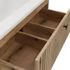 Lavabo Tigo 80 2S Oak Evoke 2 Tiroirs Façade Cannelée Voir les images du produit 12