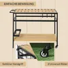 Servierwagen im Industrie-Design, wetterbeständig, 3 Haken, Produktbild-Vorschau 5