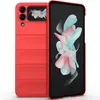 A red phone case for a Samsung Galaxy Z Flip 4 5G is shown against a white background. Produktbild-Vorschau
