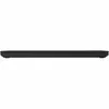 A side view of a closed black laptop on a white background. Produktbild-Vorschau