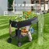 SucceBuy letto da giardino rialzato, fioriera in metallo Anteprima dell’immagine prodotto 6