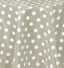 PVC Tischdecke Dottie taupe Punkte weiss Wachstuch · Breite Produktbild-Vorschau 1