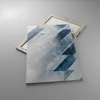 Bild auf Leinwand - Leinwandbild - Einteilig - Blau Weiß Produktbild-Vorschau 2