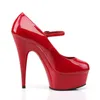 DELIGHT-687 Damen Pumps von Pleaser, Rot  , EU 42, US 12 Produktbild-Vorschau 5
