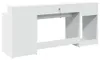 vidaXL LED stôl biely 200x55x91 cm materiál na báze dreva Náhľad obrázku produktu 7