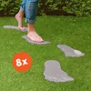 Trittsteine Fuß 8 hübsche Beton Trittplatten im Set Produktbild-Vorschau 1