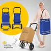 ELONEO Einkaufstrolley klappbar, Einkaufswagen mit Produktbild-Vorschau 9