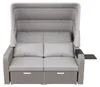 Garten-Loungesofa 2-Personen mit Sonnendach - Polyrattan Produktbild-Vorschau 18
