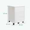 Relaxdays Rollcontainer, 2 Schubladen, Hängeregister, Produktbild-Vorschau 4